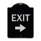 Signmission Parking Lot Exit Right Arrow Heavy-Gauge Aluminum Architectural Sign, 18" L, 24" H, BS-1824-23421 A-DES-BS-1824-23421 - alternate 1